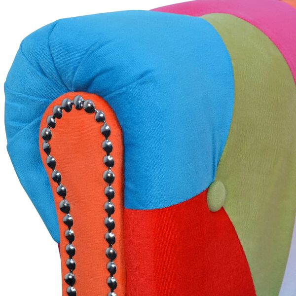 vidaXL Chesterfield kavč dvosed iz blaga