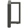 vidaXL Noge za klubsko mizico v obliki črke T 2 kosa antracit 50x25x(42-43) cm jeklo