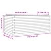 vidaXL Vrtno cvetlično korito 110x60x45,5 cm trden les douglas