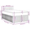 vidaXL Box spring postelja z vzmetnico modra 120x190 cm žamet