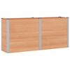 vidaXL Vrtna visoka greda Rjava 200 x 50 x 91 cm WPC in aluminij