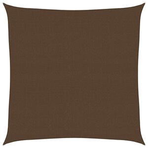 vidaXL Senčno jadro 160 g/m&sup2; rjavo 7x7 m HDPE