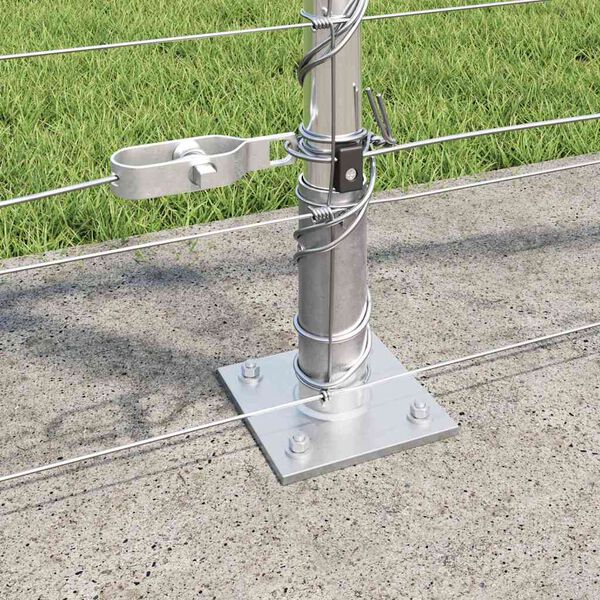 vidaXL Steber ograje. Cinkano 25 x 1,2 m Jeklo