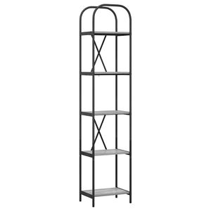 vidaXL Knjižna polica 5 nivojev 40 x 30 x 183 cm Inženirski les