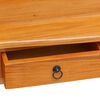 vidaXL Konzolna miza Naravna 115 x 32 x 76 cm Masivni mahagonijev les