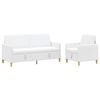 vidaXL Sofa set z shrambo 2 kos Bela Poliester
