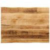 vidaXL Mizna plo&scaron;ča z naravnim robom 70x60x3,8 cm trden robusten mango
