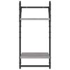 vidaXL Stenske police s prečkami 2 kosa siva sonoma 30x25x65cm