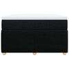 vidaXL Box spring postelja z vzmetnico črn 120x200 cm blago