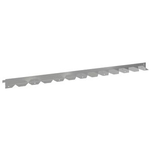 vidaXL Robovi trave 10 kos 102 x 4 x 4 cm Jeklo Srebrna