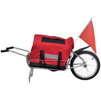Kolesarska prikolica z enim kolesom in torbo za shranjevanje