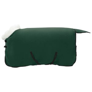 vidaXL Konjski pla&scaron;č Polna temno zelena 75 cm Polarna flanela