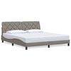 vidaXL Posteljni okvir brez vzmetnice taupe 180x200 cm blago