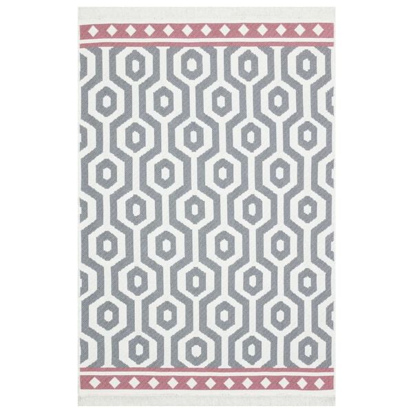 vidaXL Preproga siva 160x230 cm bombaž