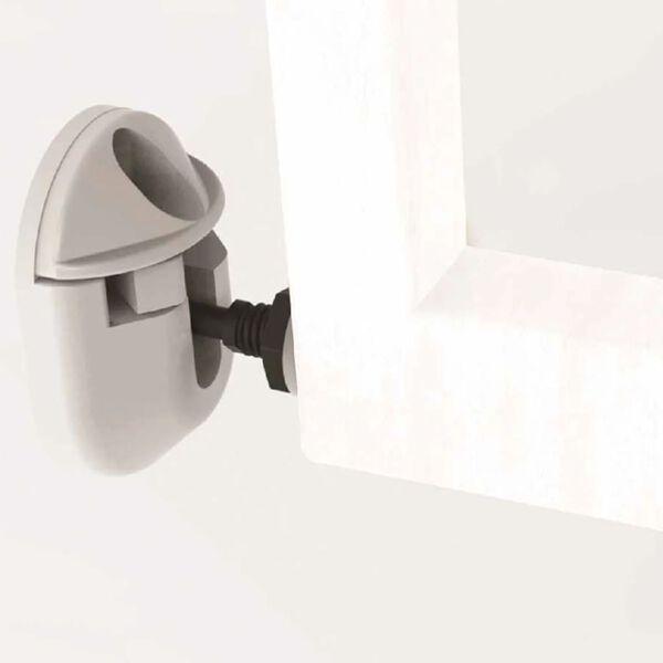 Noma Raztegljiva varnostna vrata 63,5-106 cm les bele barve 94153