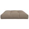 vidaXL Blazina za palete taupe 120x80x12 cm blago