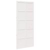 vidaXL Hlevska vrata 90 x 2,5 x 208 cm Trdna borovina Bela