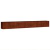 vidaXL Vrtna visoka greda 360x40x40 cm corten jeklo
