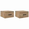 vidaXL Nočna omarica 2 kos 35 x 35 x 20 cm Inženirski les Umetni hrast