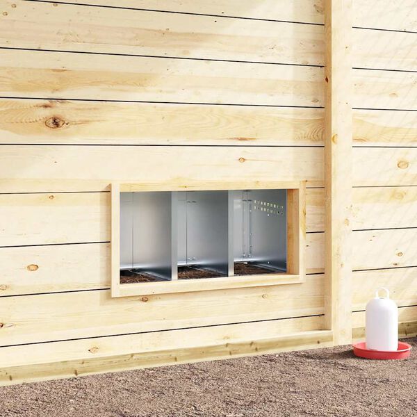 vidaXL Gnezdi&scaron;če za pi&scaron;čance s 3 predelki in nogami iz pocinkanega jekla