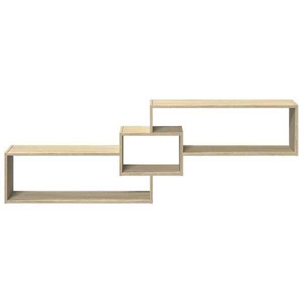 vidaXL Stenska omarica 158x18x53 cm sonoma hrast inženirski les