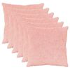 vidaXL Prevleka za blazino 6 kos HEERLEN Roza 60 x 60 cm