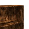 vidaXL Knjižna omara dimljeni hrast 60x30x189 cm inženirski les