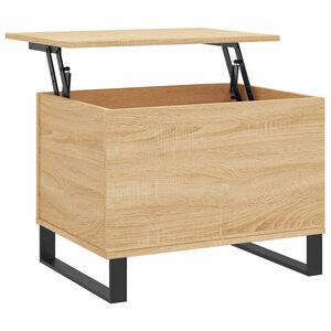 vidaXL Klubska mizica sonoma hrast 60x44,5x45 cm inženirski les