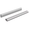 vidaXL Palica za omaro 2 kos srebrna 264 x 15 x 29 mm