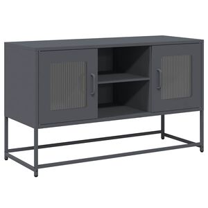 vidaXL TV omarica antracitna 100,5x39x60,5 cm jeklo