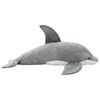 vidaXL Pli&scaron;asta igrača delfin siv