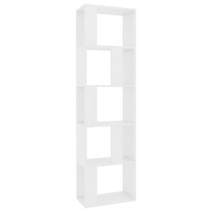 vidaXL Knjižna omara/paravan bela 45x24x159 cm iverna plo&scaron;ča