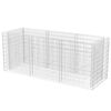 vidaXL Visoka greda gabion jeklo 270x90x100 cm