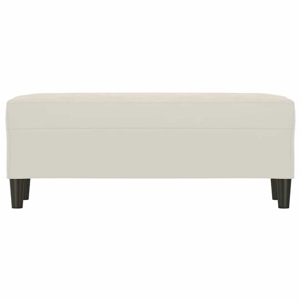 vidaXL Klop krem 100x35x41 cm žamet