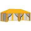 vidaXL Pokrov za gazebo s stranskimi stenami Rumena 600,5 x 300,5 cm