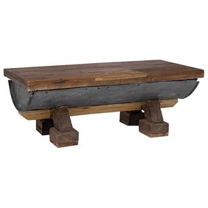 vidaXL Klubska miza Naravna 90 x 50 x 35 cm les