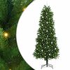 vidaXL Božično drevo med 300 LED z stojalom Zelena 240 cm PE
