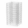 vidaXL Visoka greda gabion jeklo 50x50x100 cm
