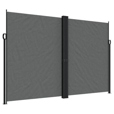 vidaXL Zložljiva stranska tenda antracitna 220x600 cm
