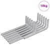 vidaXL &Scaron;esterokotna ključa 4675 kos Srebrna 20 x 52 mm Jeklo
