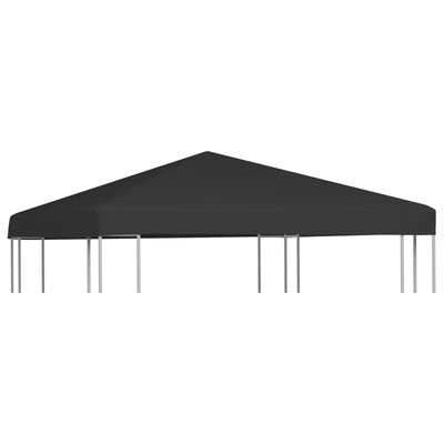 vidaXL Streha za paviljon 270 g/m² 3x3 m črna