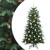 vidaXL Umetna božična jelka z bučko 150 cm 150 LED Toplo bela