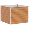 vidaXL Vrtna visoka greda Svetlo rjava 100 x 100 x 77 cm