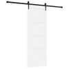 vidaXL Drsna vrata ORKDAL 73,5 x 198,5 cm Inženirski les Bela in črna
