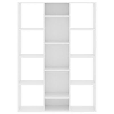 vidaXL Paravan/knjižna omara bela 100x24x140 cm iverna plošča
