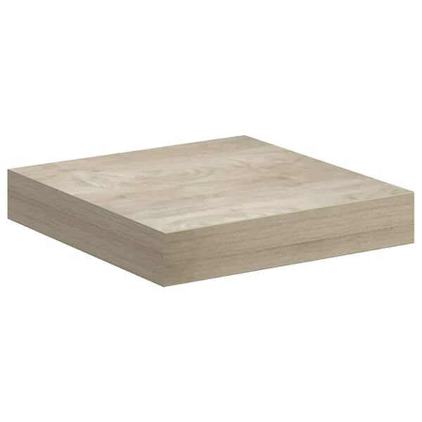 vidaXL Stenska polica barva hrasta 23x23,5x3,8 cm MDF