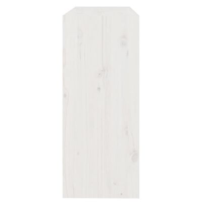 vidaXL Knjižna omara/pregrada bela 80x30x71,5 cm trdna borovina