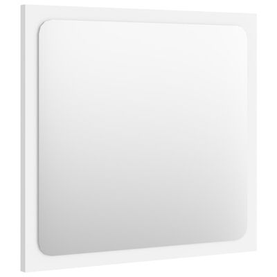 vidaXL Kopalniško ogledalo belo 40x1,5x37 cm iverna plošča