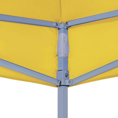 vidaXL Streha za vrtni šotor 3x3 m rumena 270 g/m²
