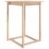 vidaXL Barska miza 80x80x110 cm trdna borovina